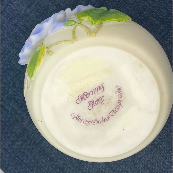 Ibis & Orchid Design Morning Glory Votive Tea Light, Candle Holder 4"H Retired - Picture 4 of 7